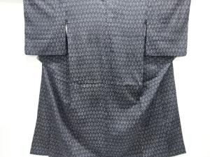 大正ロマン　斜め格子に抽象模様着物